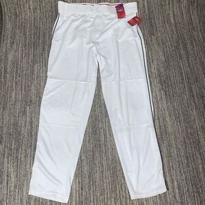 Brand New Rawlings Men’s 2XL XXL White‎ Semi Relaxed Fit Baseball Pants